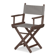 Fauteuil metteur en scène Cinéma — vernis noyer, toile Gris clair 067