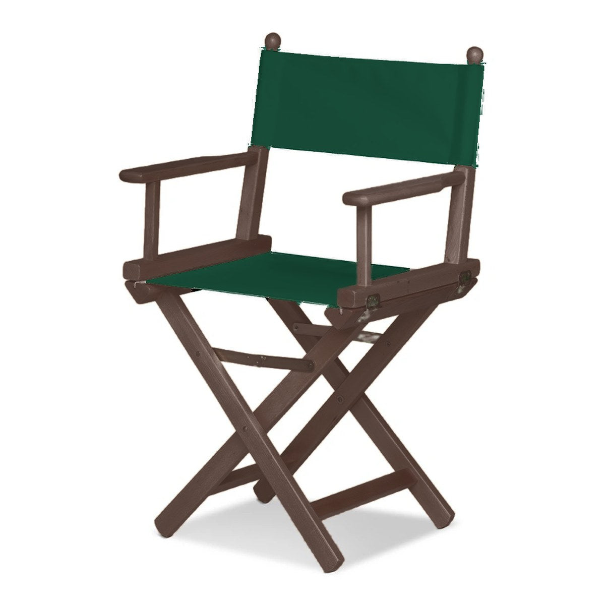 Fauteuil metteur en scène Cinéma — vernis noyer, toile Vert 072
