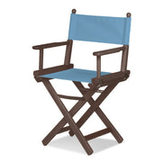 Fauteuil metteur en scène Cinéma — vernis noyer, toile Bleu ciel 083