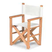 Fauteuil metteur en scène enfant Dakota — huile de lin, toile Blanc 001
