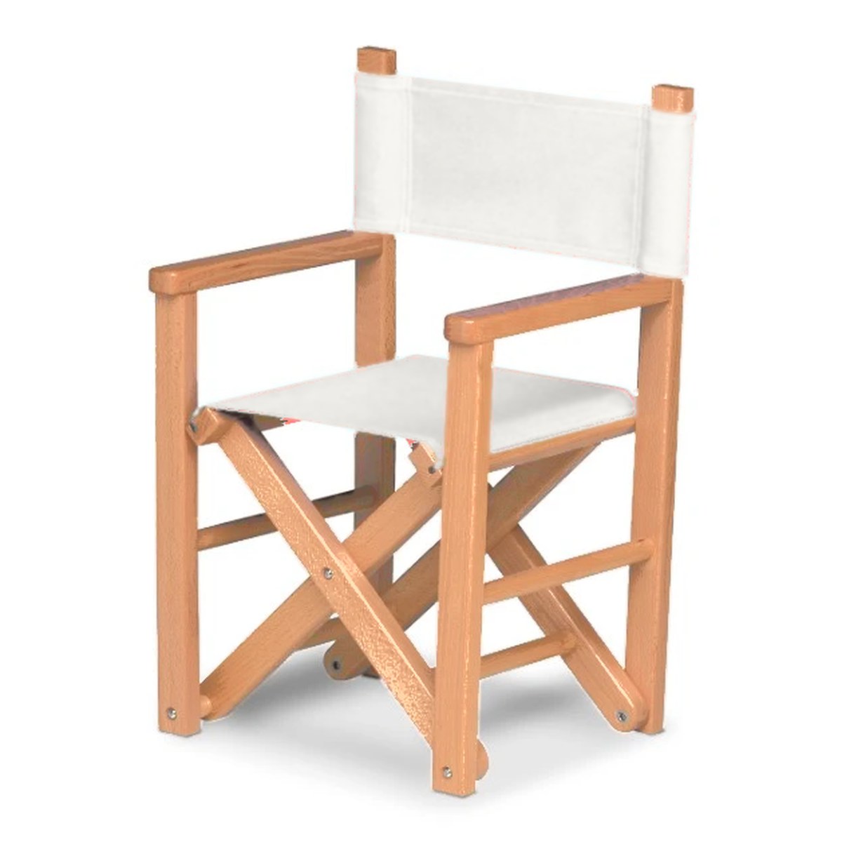 Fauteuil metteur en scène enfant Dakota — huile de lin, toile Blanc 001