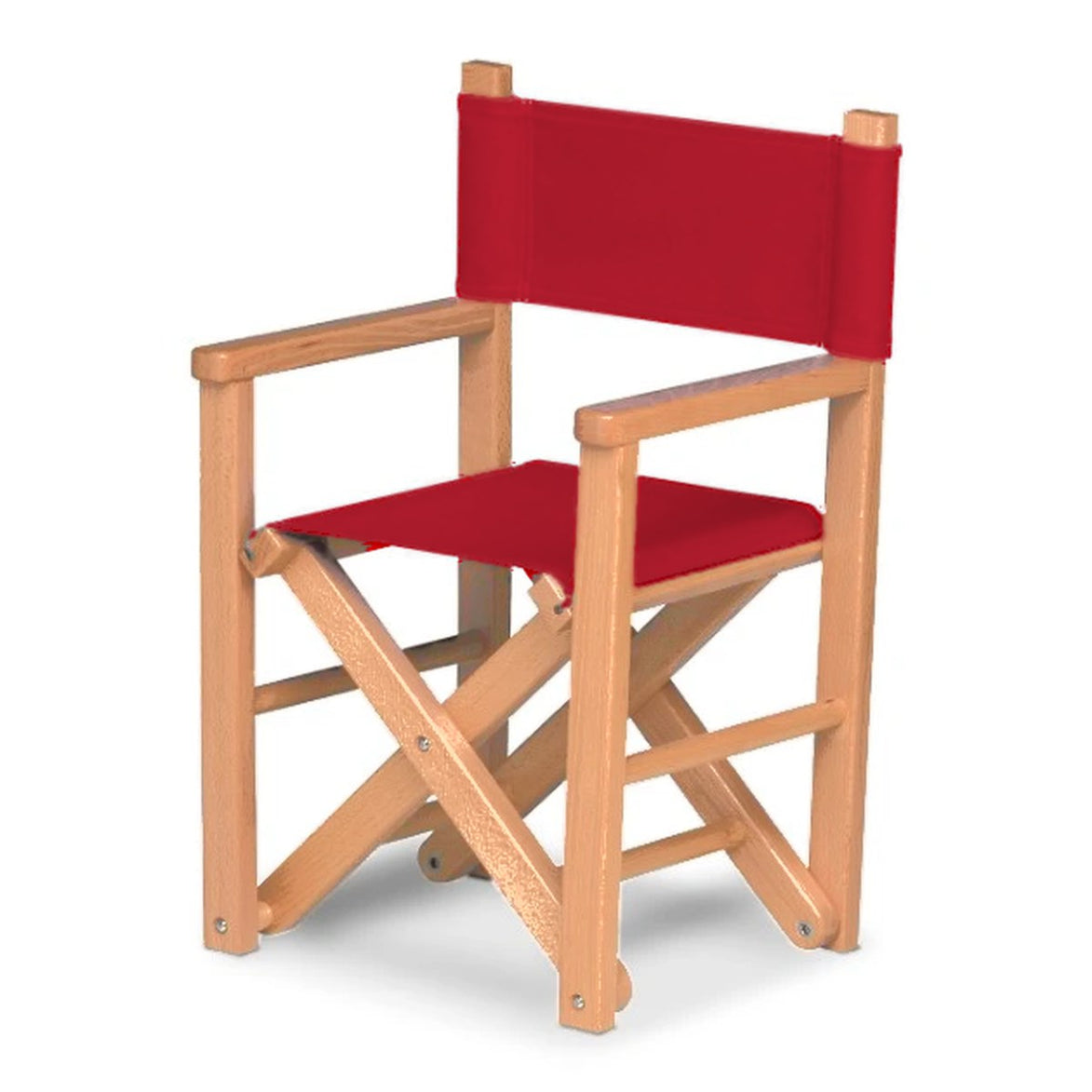 Fauteuil metteur en scène enfant Dakota — huile de lin, toile Rouge 035