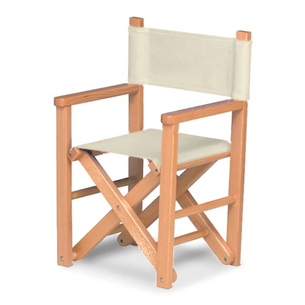 Fauteuil metteur en scène enfant Dakota — huile de lin, toile Écru 061