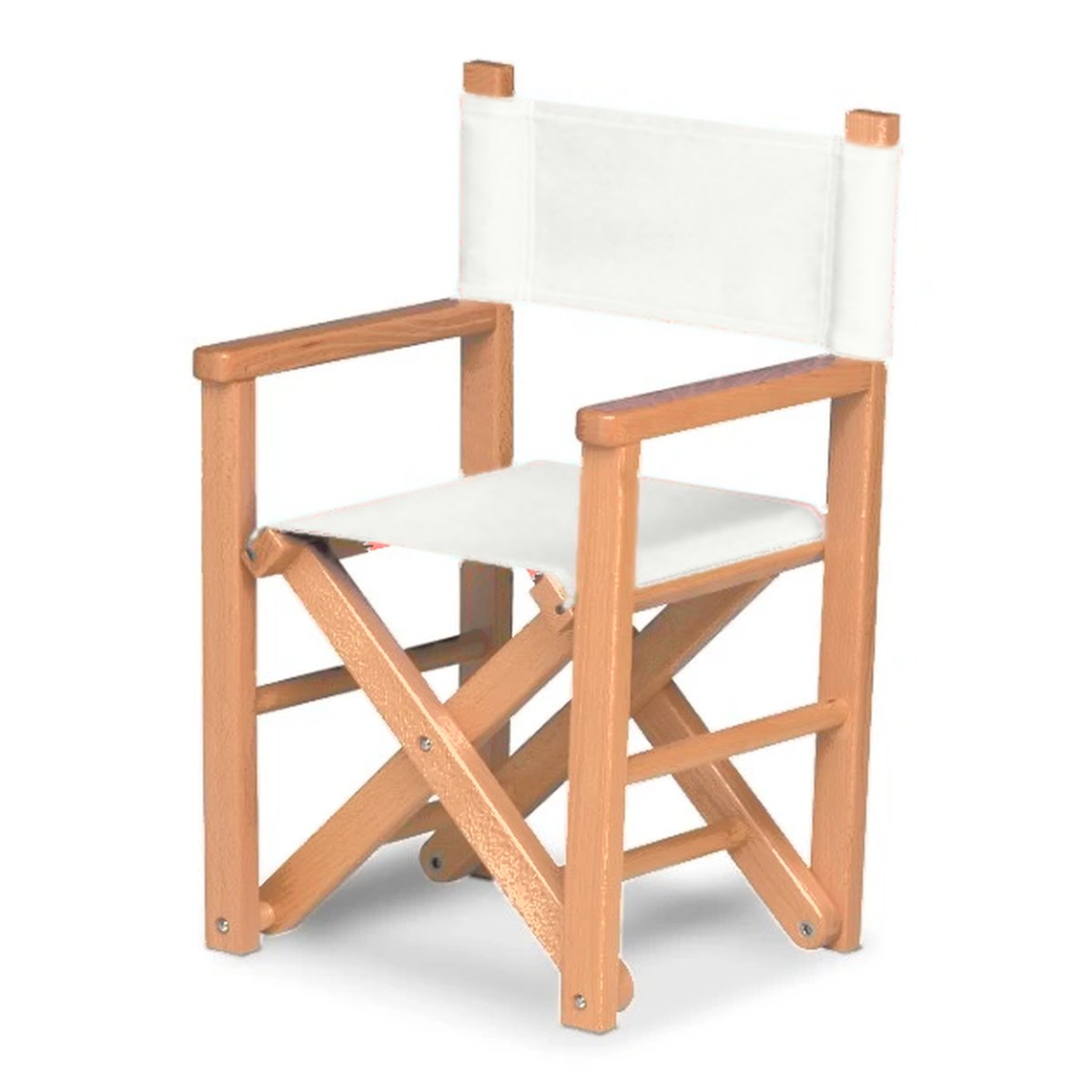Fauteuil metteur en scène enfant Dakota — huile de lin, toile Screen blanc