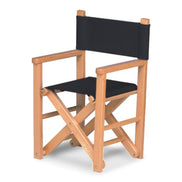 Fauteuil metteur en scène enfant Dakota — huile de lin, toile Screen noir