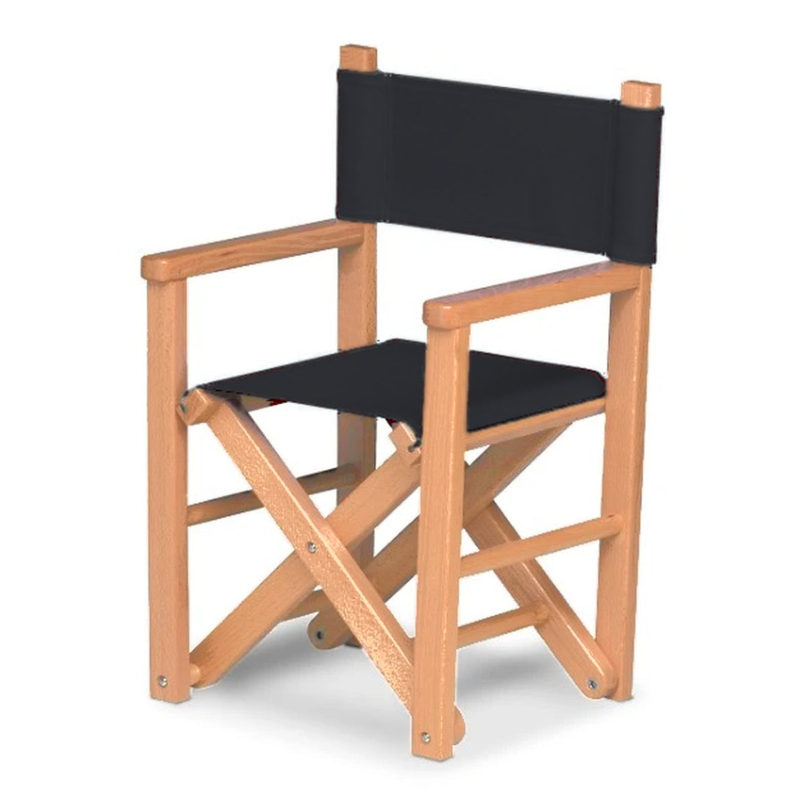 Fauteuil metteur en scène enfant Dakota — huile de lin, toile Screen noir