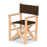 Fauteuil metteur en scène enfant Dakota — vernis naturel, toile Marron 005