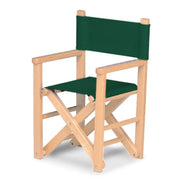 Fauteuil metteur en scène enfant Dakota — vernis naturel, toile Vert 072