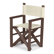Fauteuil metteur en scène enfant Dakota — vernis noyer, toile Écru 061