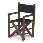 Fauteuil metteur en scène enfant Dakota — vernis noyer, toile Screen noir