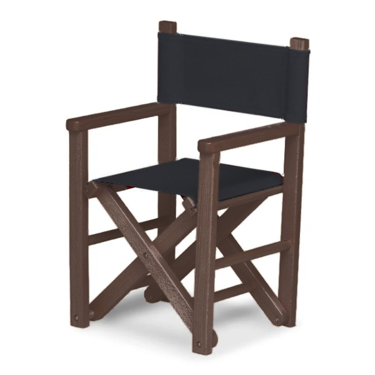 Fauteuil metteur en scène enfant Dakota — vernis noyer, toile Screen noir