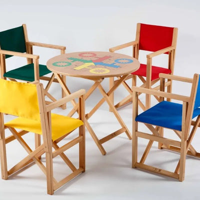 Fauteuils metteur en scène enfant Hollywood autour d'une table ronde