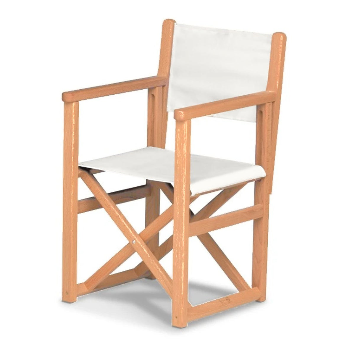 Fauteuil metteur en scène enfant Hollywood — huile de lin, toile Blanc 001