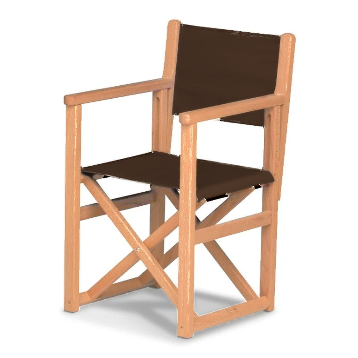 Fauteuil metteur en scène enfant Hollywood — huile de lin, toile Marron 005