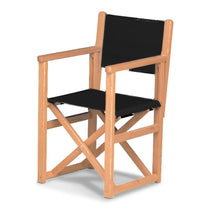 Fauteuil metteur en scène enfant Hollywood — huile de lin, toile Noir 039
