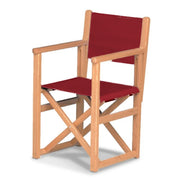 Fauteuil metteur en scène enfant Hollywood — huile de lin, toile Bordeaux 060