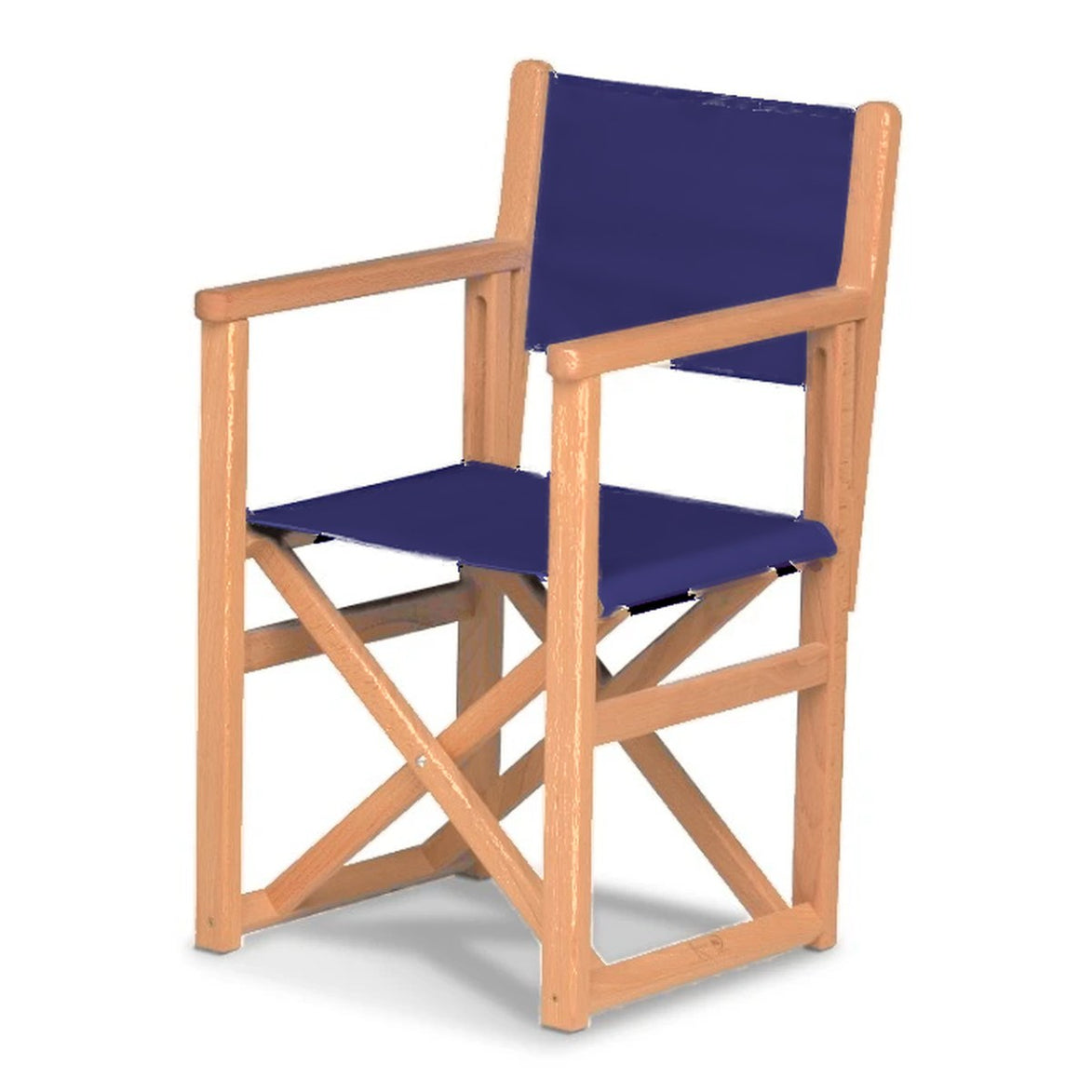 Fauteuil metteur en scène enfant Hollywood — huile de lin, toile Bleu nuit 063