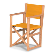 Fauteuil metteur en scène enfant Hollywood — huile de lin, toile Mandarine 066