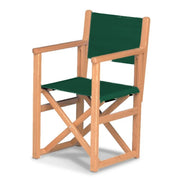 Fauteuil metteur en scène enfant Hollywood — huile de lin, toile Vert 072
