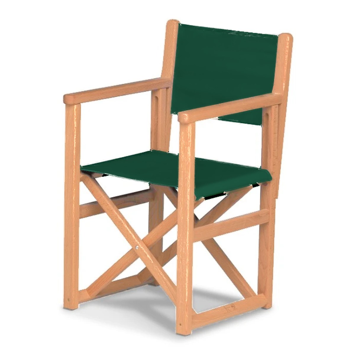 Fauteuil metteur en scène enfant Hollywood — huile de lin, toile Vert 072
