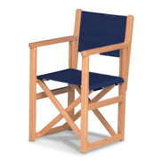 Fauteuil metteur en scène enfant Hollywood — huile de lin, toile Bleu marine 077