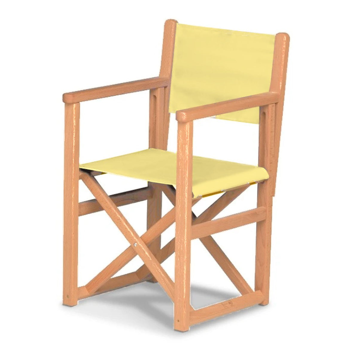 Fauteuil metteur en scène enfant Hollywood — huile de lin, toile Jaune paille 087