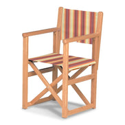Fauteuil metteur en scène enfant Hollywood — huile de lin, toile Rayé multicolore 622