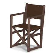 Fauteuil metteur en scène enfant Hollywood — vernis noyer, toile Marron 005