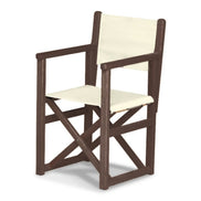 Fauteuil metteur en scène enfant Hollywood — vernis noyer, toile Screen écru