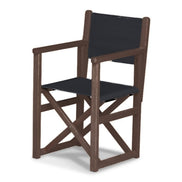 Fauteuil metteur en scène enfant Hollywood — vernis noyer, toile Screen noir