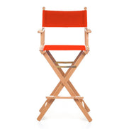Fauteuil metteur en scène haut Cinéma — huile de lin, toile Rouge vif 040