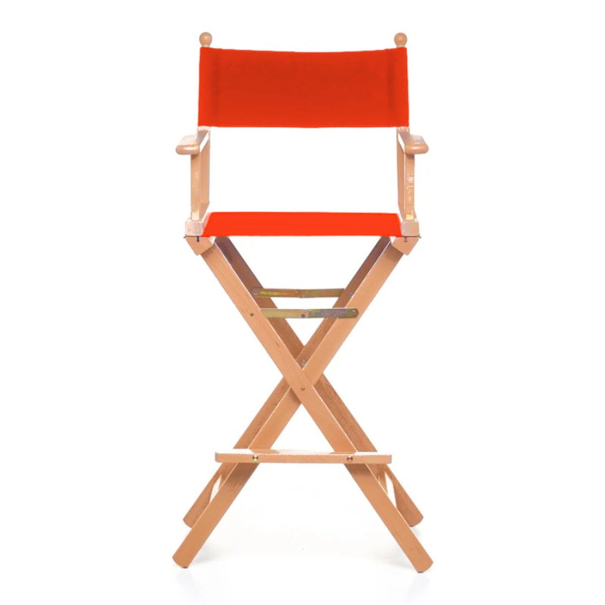 Fauteuil metteur en scène haut Cinéma — huile de lin, toile Rouge vif 040