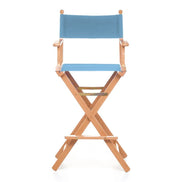 Fauteuil metteur en scène haut Cinéma — huile de lin, toile Bleu ciel 083