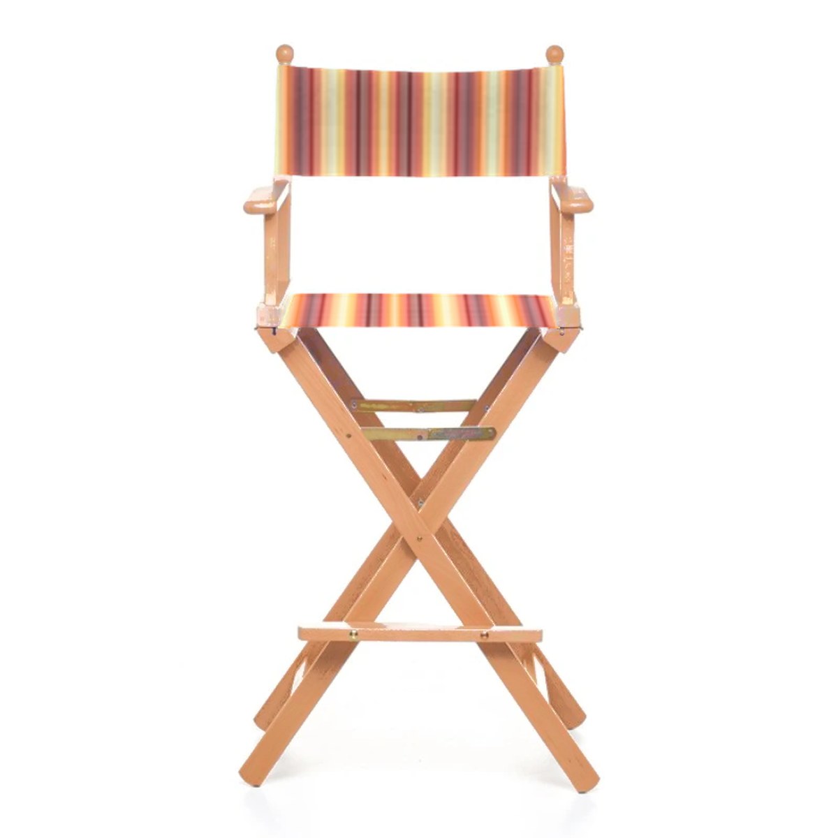 Fauteuil metteur en scène haut Cinéma — huile de lin, toile Rayé multicolore 622