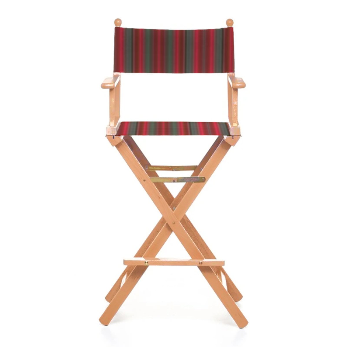 Fauteuil metteur en scène haut Cinéma — huile de lin, toile Rayé multicolore rouge 662