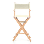 Fauteuil metteur en scène haut Cinéma — vernis naturel, toile Écru 061