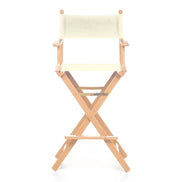 Fauteuil metteur en scène haut Cinéma — vernis naturel, toile Screen écru