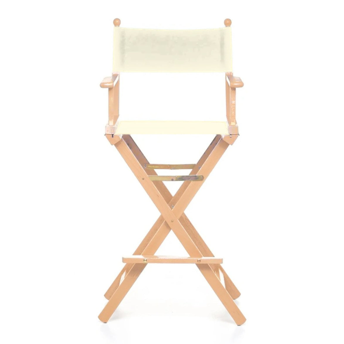 Fauteuil metteur en scène haut Cinéma — vernis naturel, toile Screen écru