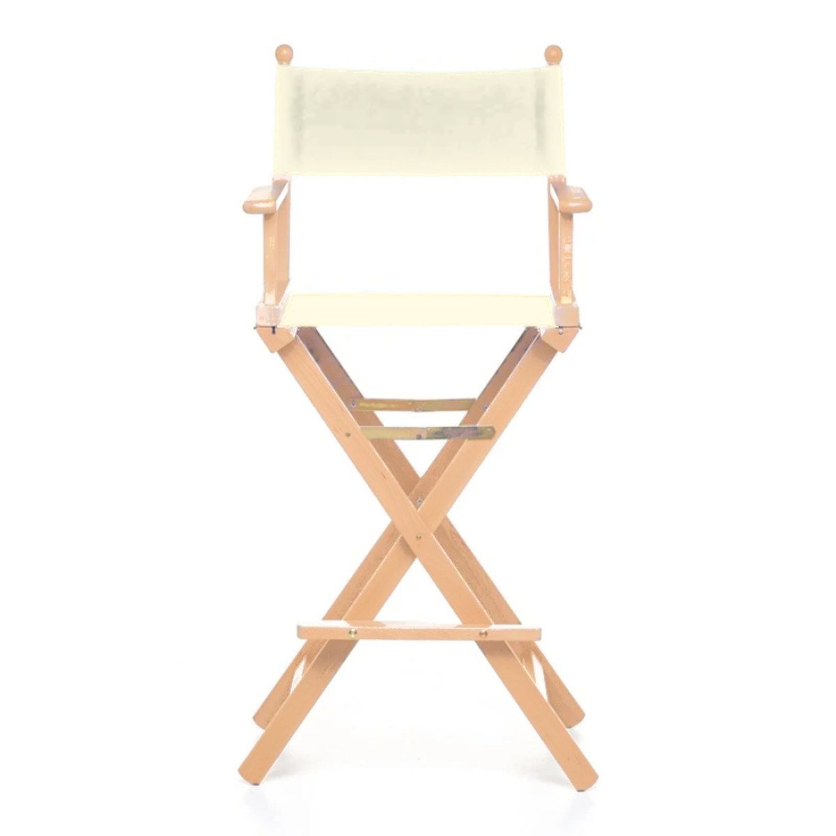 Fauteuil metteur en scène haut Cinéma — vernis naturel, toile Screen écru