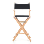 Fauteuil metteur en scène haut Cinéma — vernis naturel, toile Screen noir