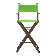 Fauteuil metteur en scène haut Cinéma — vernis noyer, toile Vert pistache 064