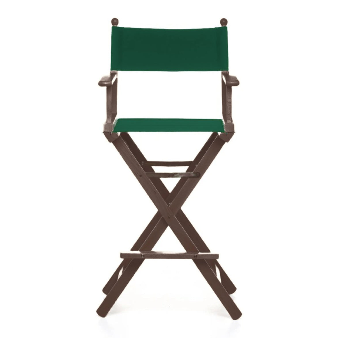 Fauteuil metteur en scène haut Cinéma — vernis noyer, toile Vert 072