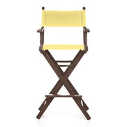 Fauteuil metteur en scène haut Cinéma — vernis noyer, toile Jaune paille 087