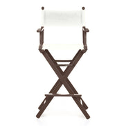 Fauteuil metteur en scène haut Cinéma — vernis noyer, toile Screen blanc