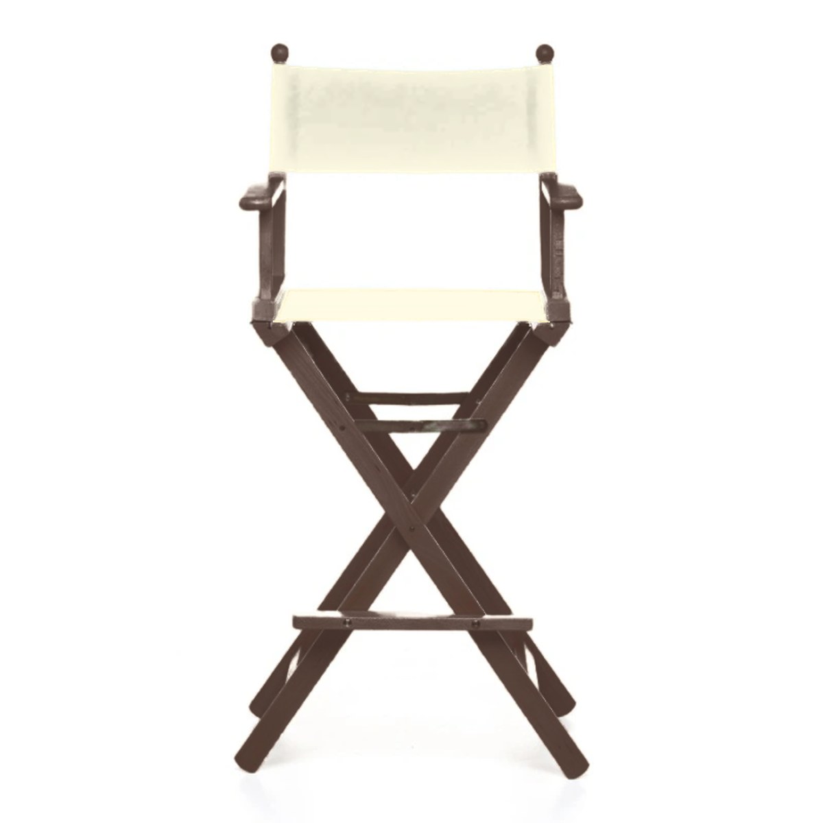 Fauteuil metteur en scène haut Cinéma — vernis noyer, toile Screen écru