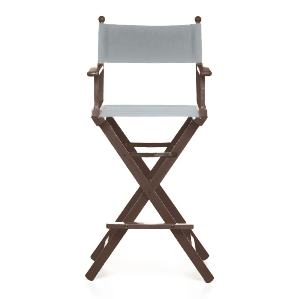Fauteuil metteur en scène haut Cinéma — vernis noyer, toile Screen gris
