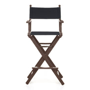 Fauteuil metteur en scène haut Cinéma — vernis noyer, toile Screen noir