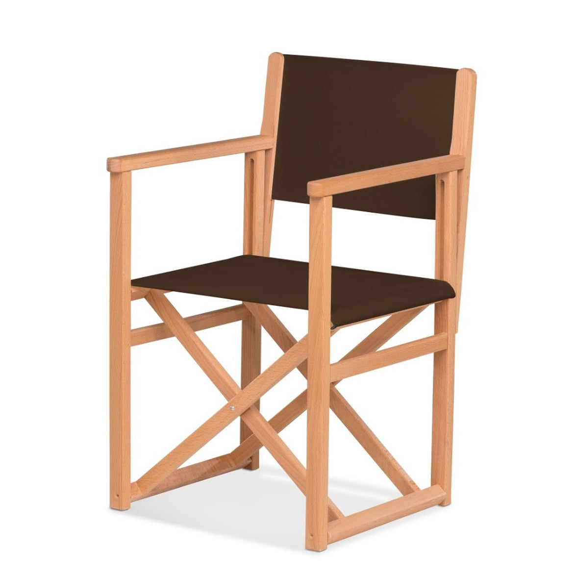 Fauteuil metteur en scène Mallorca — huile de lin, toile Marron 005