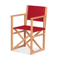 Fauteuil metteur en scène Mallorca — huile de lin, toile Rouge 035