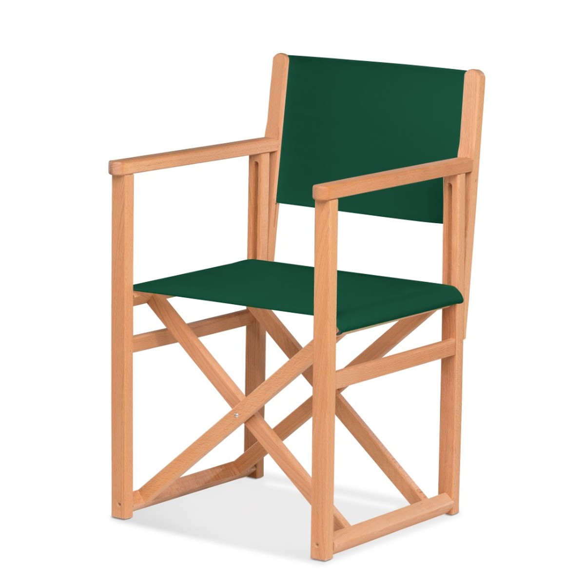 Fauteuil metteur en scène Mallorca — huile de lin, toile Vert 072